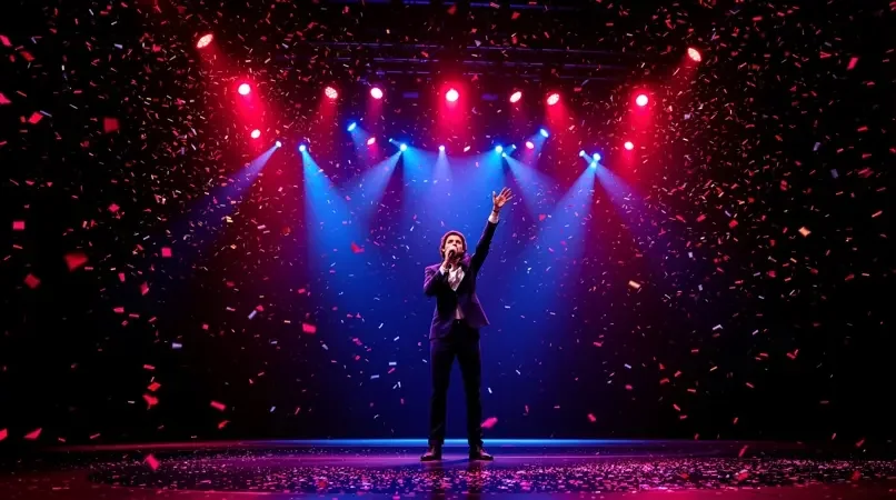 歌手跨年晚会演出失误，本人幽默回应